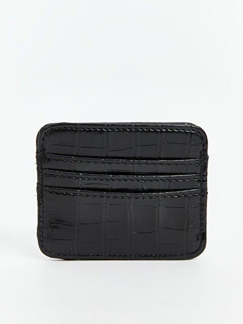 LCW ACCESSORIES Deri Görünümlü Kroko Desenli Kadın Kartlık - S5J075Z8-HUC