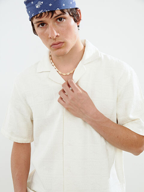 XSIDE Rahat Kalıp Kısa Kollu Erkek Gömlek - S5J136Z8-HZZ