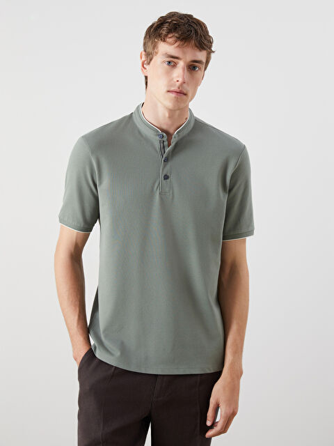 SOUTHBLUE Hakim Yaka Pike Erkek Tişört - S5J158Z8-GZA