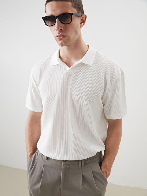 LCW Vision Polo Yaka Kısa Kollu Erkek Tişört - S5J242Z8-R9J