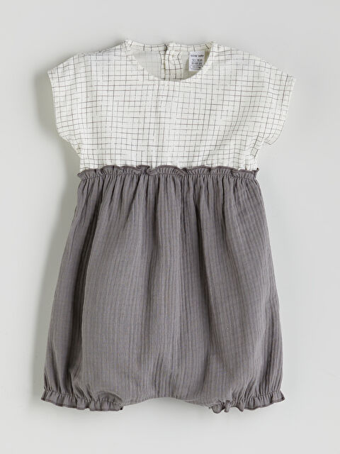 LCW baby Bisiklet Yaka Kız Bebek Penye Tulum - S5J318Z1-LQA