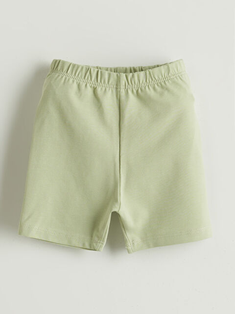 LCW baby Beli Lastikli Kız Bebek Şort - S5J380Z1-FJY