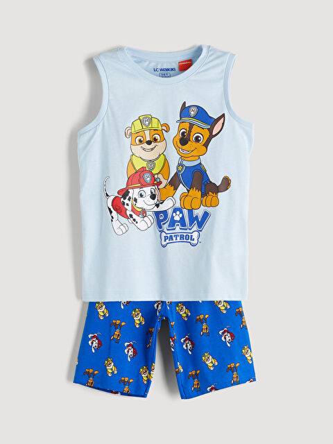 LCW Kids Paw Patrol Baskılı Erkek Çocuk Şortlu Pijama Takım - S5J556Z1-QXL