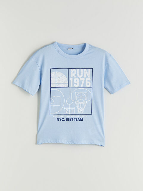 LCW Kids Majica za dečake sa okruglim izrezom - S5J631Z4-QYD