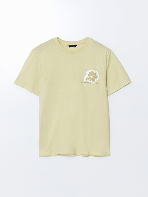 LCW ECO Bisiklet Yaka Kısa Kollu Baskılı Penye Erkek Tişört - S5J692Z8-FQT