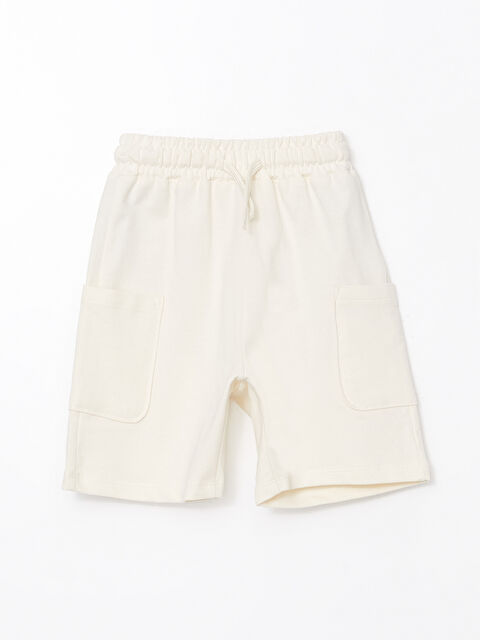 LCW Kids Basic Beli Lastikli Bağcıklı Erkek Çocuk Şort - S5J720Z1-FKU