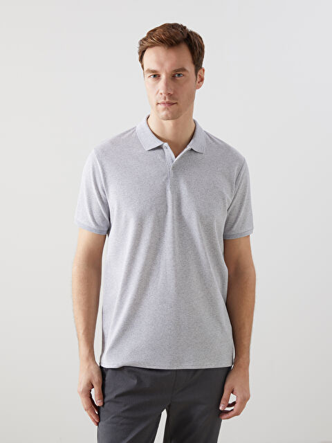 LCW ECO Футболка мужская с коротким рукавом и воротником поло - S5J726Z8-Y9X