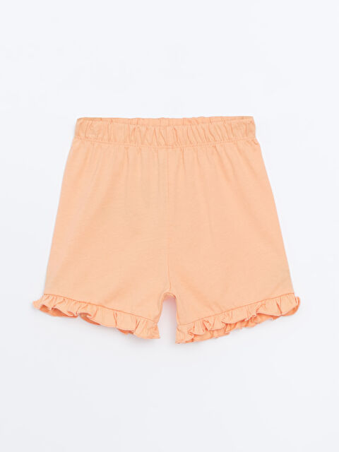 LCW ECO Beli Lastikli Basic Kız Çocuk Şort - S5J738Z1-G3D