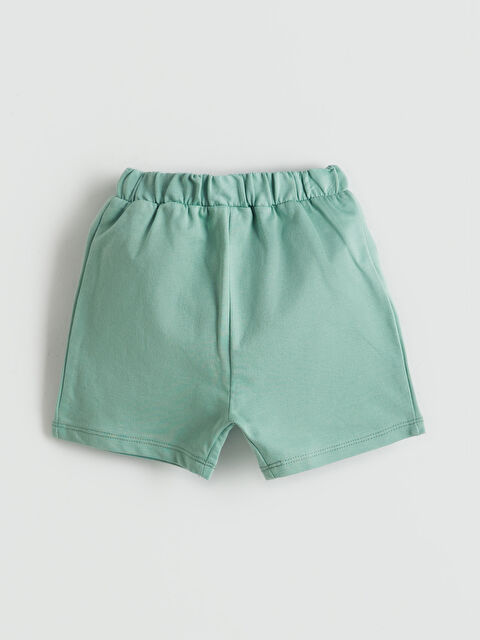 LCW baby Beli Lastikli Cepli Erkek Bebek Şort - S5J791Z1-YWB