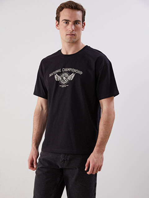 LCW ECO Bisiklet Yaka Kısa Kollu Erkek Tişört - S5J847Z8-CVL