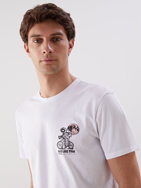 LCW ECO Bisiklet Yaka Kısa Kollu Baskılı Penye Erkek Tişört - S5J869Z8-J5E