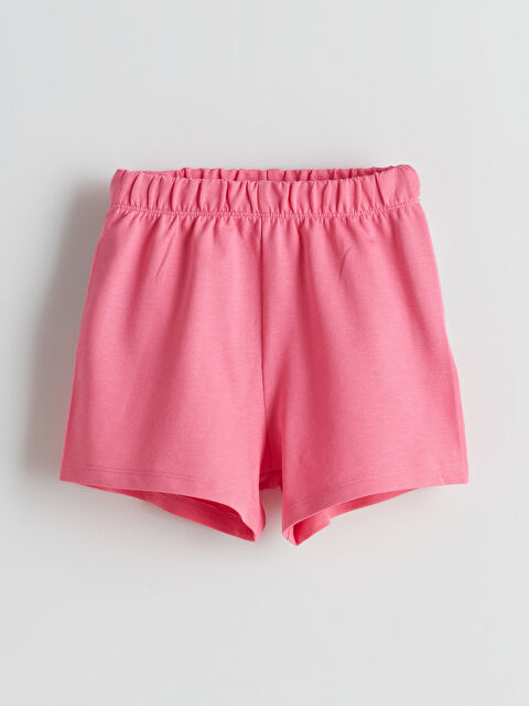 LCW Kids Beli Lastikli Basic Kız Çocuk Şort - S5J885Z1-GEV