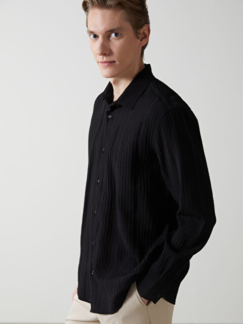 LCW Vision Regular Fit Uzun Kollu Erkek Gömlek - S5J907Z8-CVL