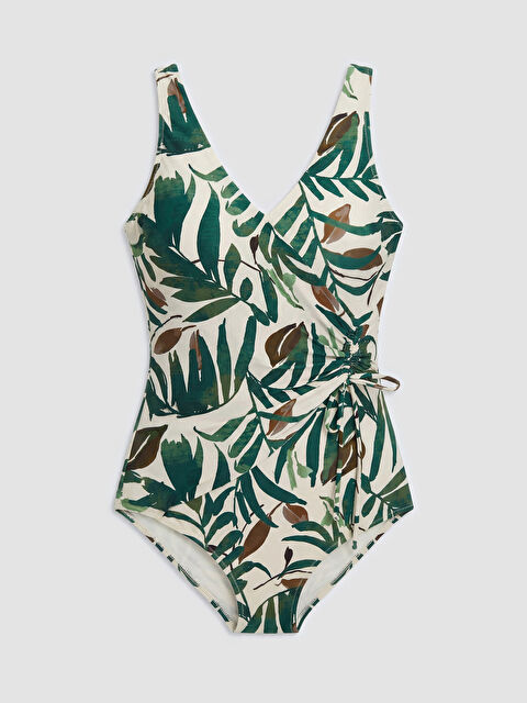 LCW DREAM V Yaka Çiçekli Kadın Mayo