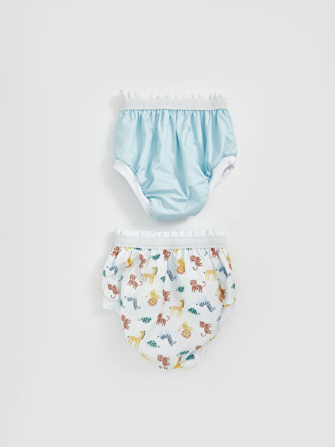 LCW baby Elastic Waist Printed Baby Boys' Training Pants 2 Pack - S5JC21Z1-LRA