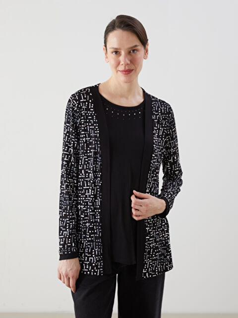 LCW Grace Bisiklet Yaka Taşlı Kadın Bluz - S5JC43Z8-LQJ