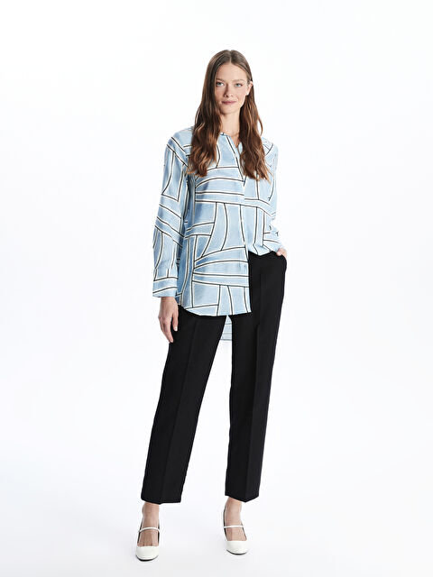 LCWAIKIKI Classic Beli Lastikli Loose Fit Kadın Pantolon - S5JD39Z8-CVL