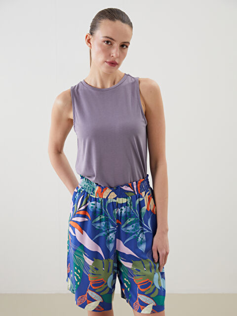 LCWAIKIKI Classic Bisiklet Yaka Kadın Atlet - S5JD69Z8-GCW