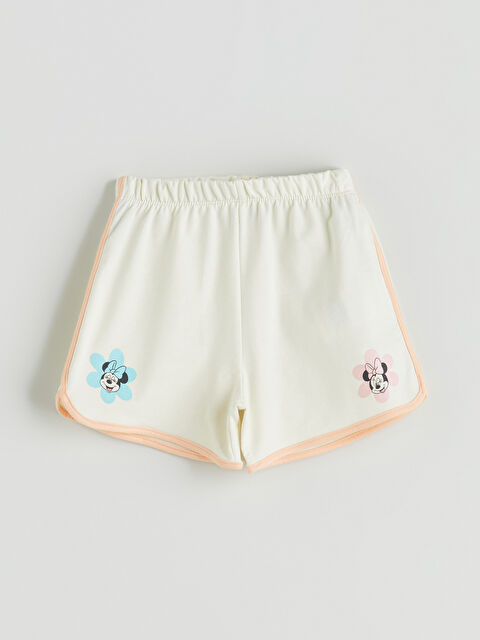 LCW Kids Minnie Mouse Printed Girls' Shorts - S5JD81Z1-R9J