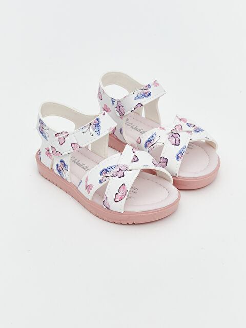 LCW STEPS Deri Görünümlü Kız Bebek Sandalet - S5JE03Z1-J5E