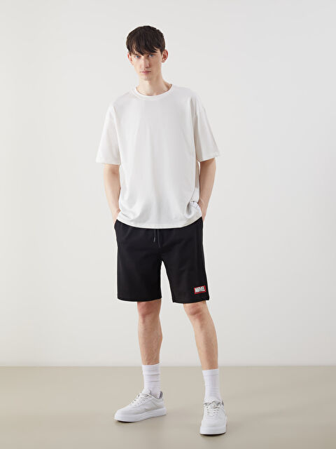 XSIDE Standard Fit Marvel Printed Men's Bermuda Shorts - S5JE67Z8-CVL