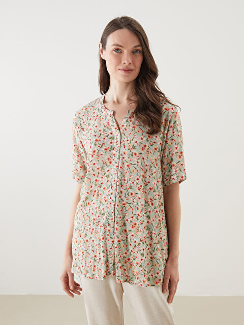 LCW Grace Regular Fit Krinkle Kadın Gömlek - S5JE91Z8-LT9