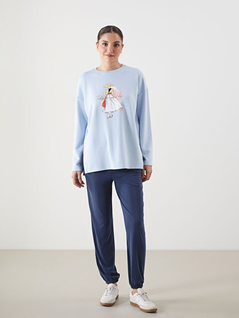 LCWAIKIKI Classic Beli Lastikli Kadın Jogger Eşofman Altı - S5JG61Z8-R40