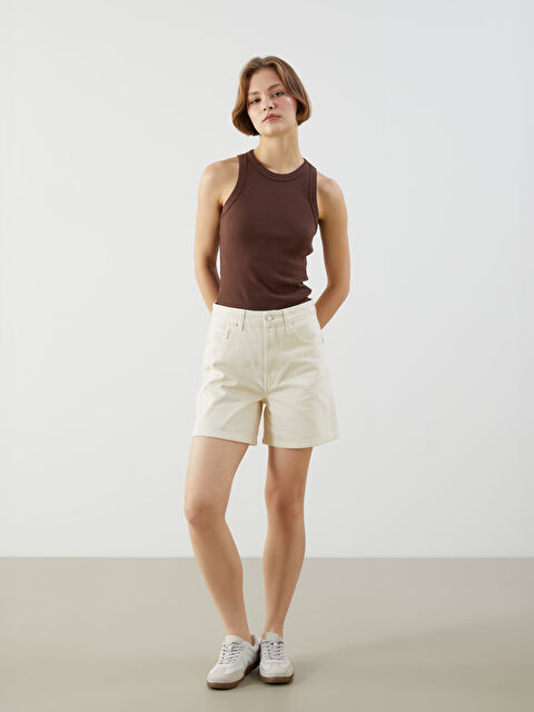 XSIDE Джинсові шорти мом фіт для жінок