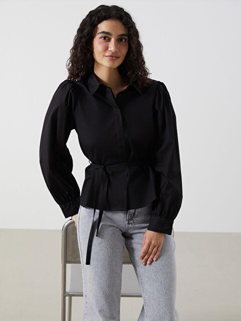 LCW Modest Poplin Kadın Gömlek - S5JH45Z8-CVL