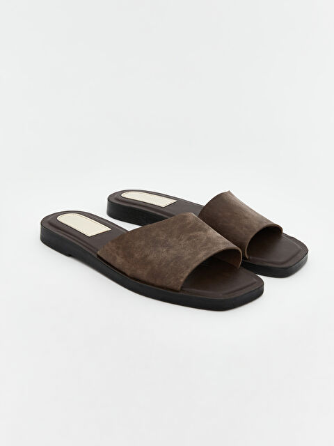 LCW STEPS Süet Görünümlü Kadın Terlik - S5JH77Z8-JJD