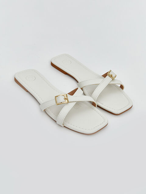 LCW STEPS Leopar Desenli Kadın Terlik - S5JH89Z8-R81