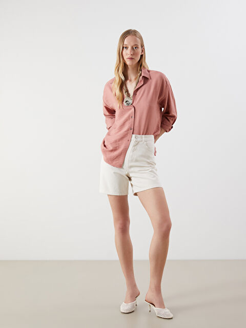 LCW Jeans Bermuda Fit Kadın Jean Şort - S5JI33Z8-KJS