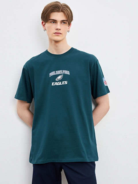 XSIDE تيشيرت مطبوع بياقة دائرية للرجال - S5JI77Z8-V9G