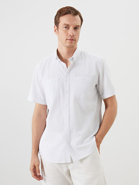 LCWAIKIKI Classic Regular Fit Erkek Dokulu Gömlek - S5JJ70Z8-FZH