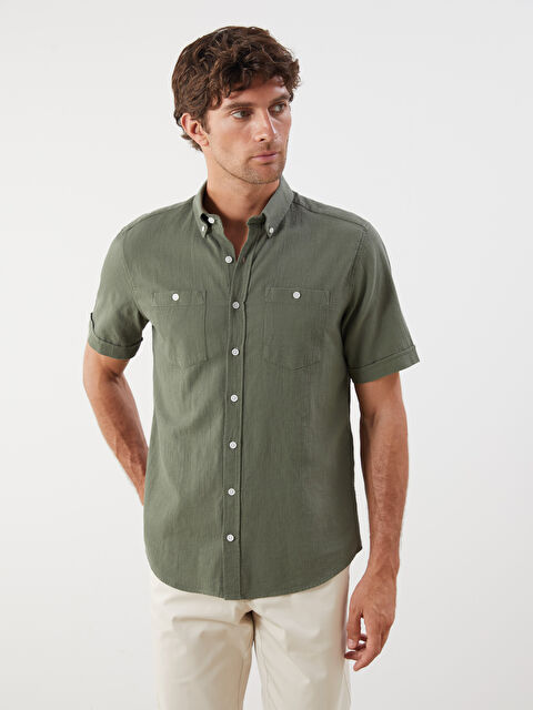 LCWAIKIKI Classic Regular Fit Erkek Dokulu Gömlek - S5JJ70Z8-HCX