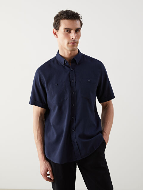 LCWAIKIKI Classic Regular Fit Erkek Dokulu Gömlek - S5JJ70Z8-RFH