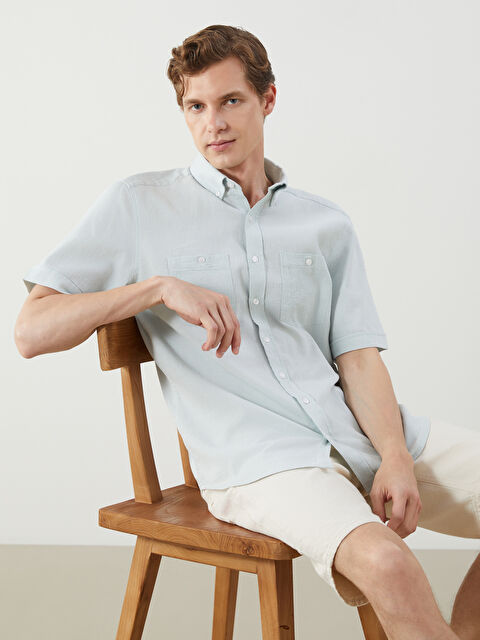 LCWAIKIKI Classic Regular Fit Erkek Dokulu Gömlek - S5JJ70Z8-TYK