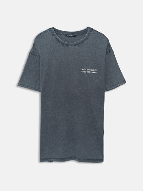 XSIDE Crew Neck Short Sleeve Printed Women's T-Shirt - S5JK02Z8-VDL