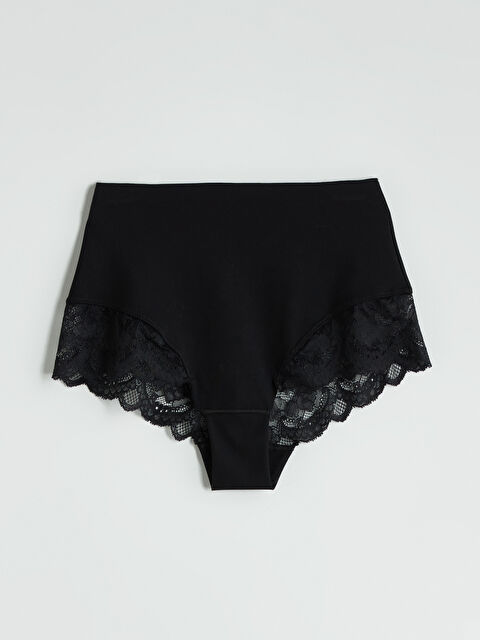 LCW DREAM Yüksek Bel Dantel Detaylı Kadın Külot Korse - S5JL10Z8-CVL