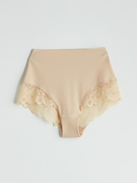 LCW DREAM Yüksek Bel Dantel Detaylı Kadın Külot Korse - S5JL10Z8-D0P