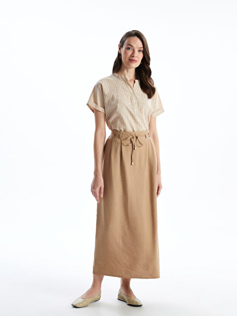 LCW Grace Beli Lastikli Kadın Etek - S5JM04Z8-CR8