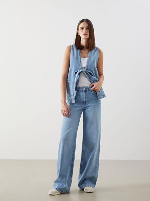 LCW Jeans Wideleg Kadın Jean Pantolon - S5JN13Z8-311