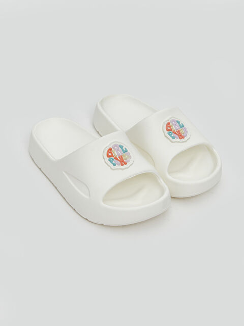 LCW STEPS Tek Bantlı Baskılı Kız Çocuk Terlik - S5JN89Z4-Q6K