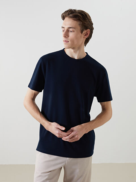 LCW Vision Bisiklet Yaka Kısa Kollu Erkek Tişört - S5JO46Z8-RFH