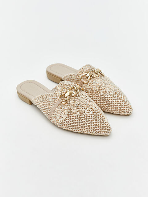 LCW STEPS Metal Zincir Detaylı Sivri Burun Terlik - S5JO81Z8-R81