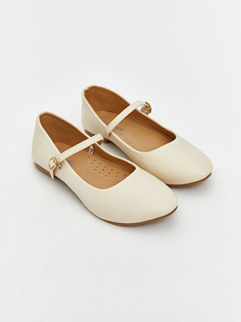 LCW STEPS Faux Leather Women's Ballet Flats - S5JP62Z8-CR8