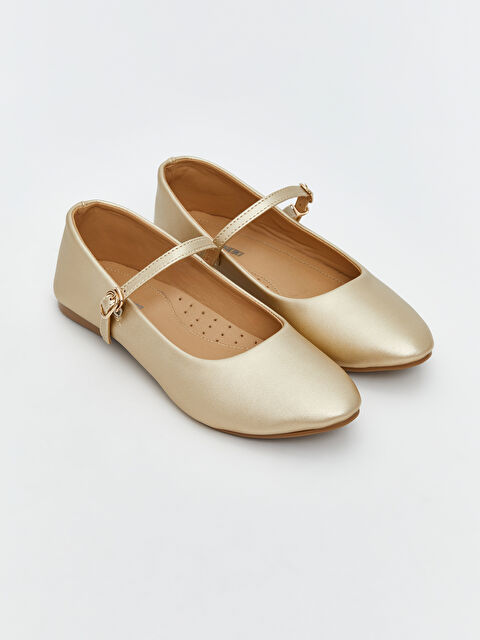 LCW STEPS باليرينا مسطحة جلد صناعي للسيدات - S5JP62Z8-GHW