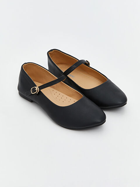 LCW STEPS Faux Leather Women's Ballet Flats - S5JP62Z8-HUC