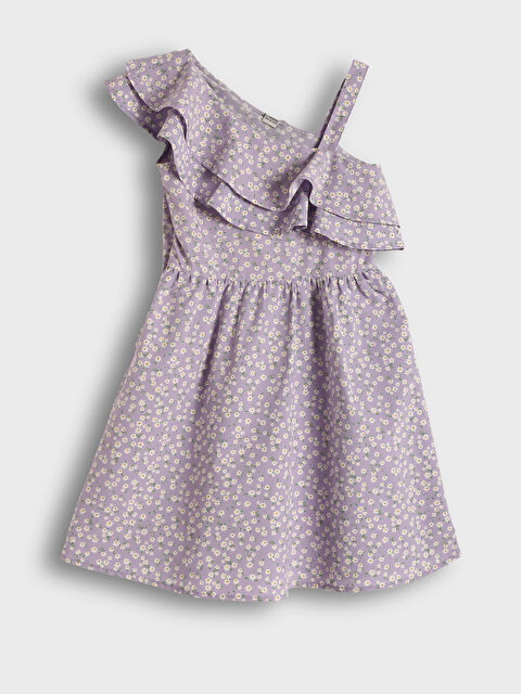 LCW Kids Slash Neck Girls' Dress - S5JQ24Z4-LSC