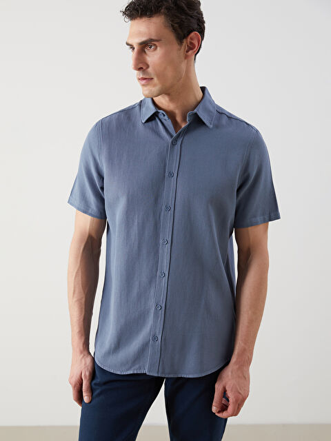 LCW ECO Regular Fit Short Sleeve Men's Shirt - S5JQ90Z8-H8X